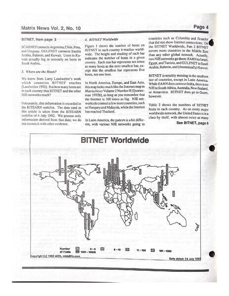 4. BITNET Worldwide by John S. Quarterman