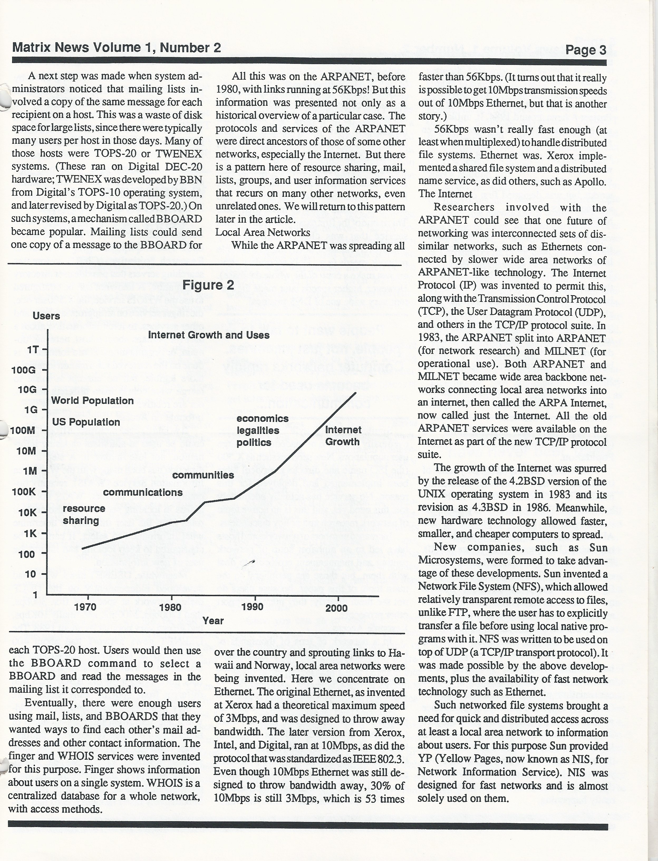 Figure 2: Internet Growth and Uses